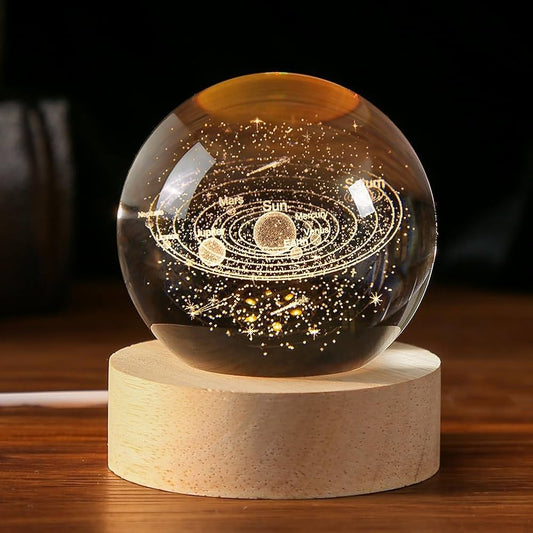 🌌3D Galaxy Crystal Ball Night Light