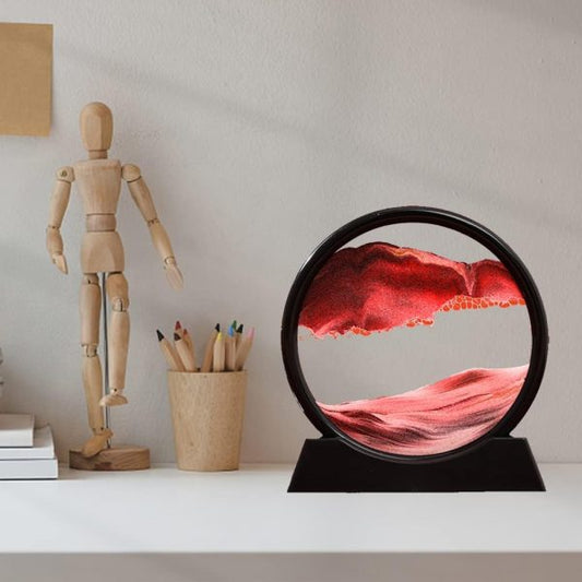 3D Moving Sand Art Hourglass Decor