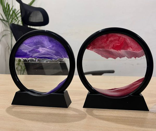 3D Moving Sand Art Hourglass Decor