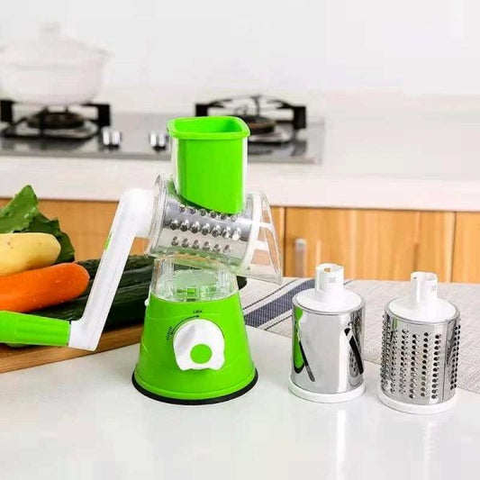 Hand‑Crank Drum Veggie Grater